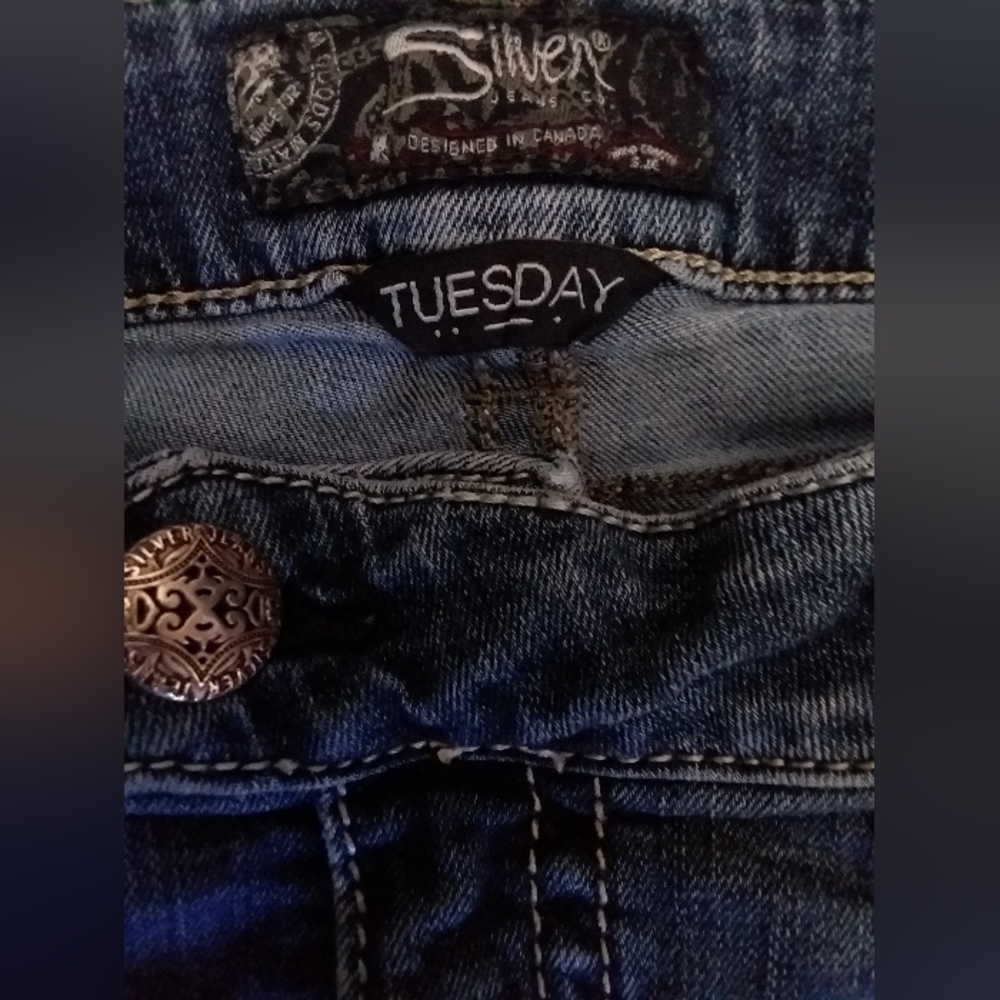 COPY - Silver capri jeans W31-L22 - Picture 6 of 8